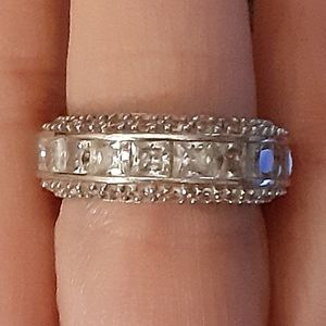 Wedding band Baguette CZ Eternity Ring